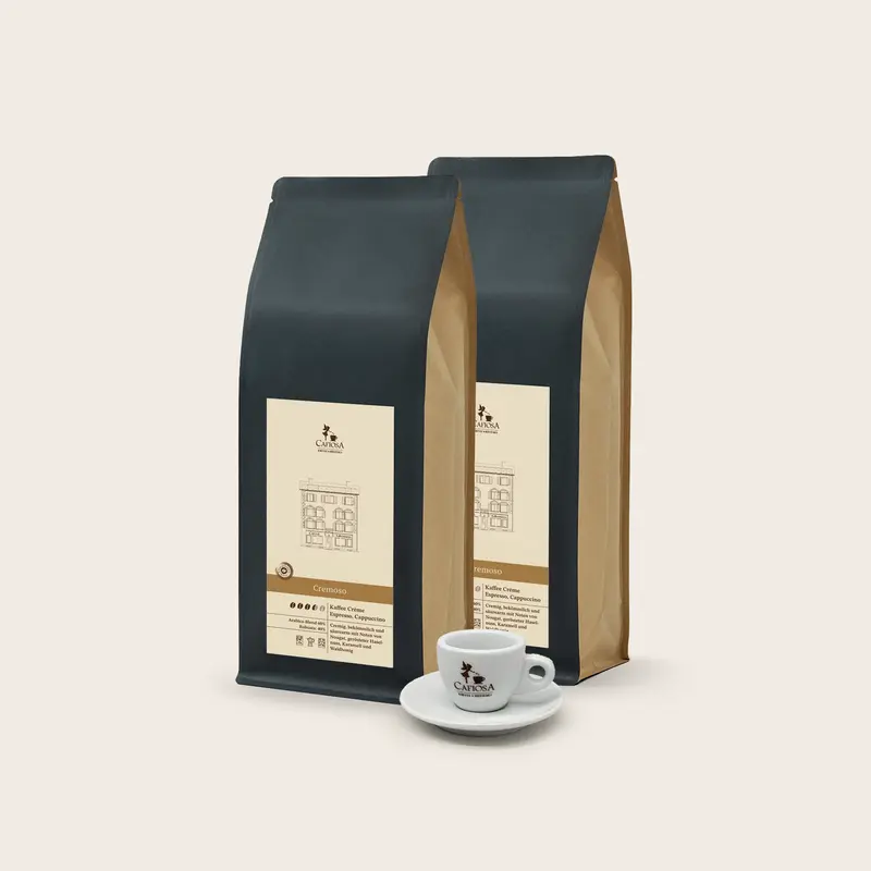 2 kg Cafiosa Cremoso + Espressotasse