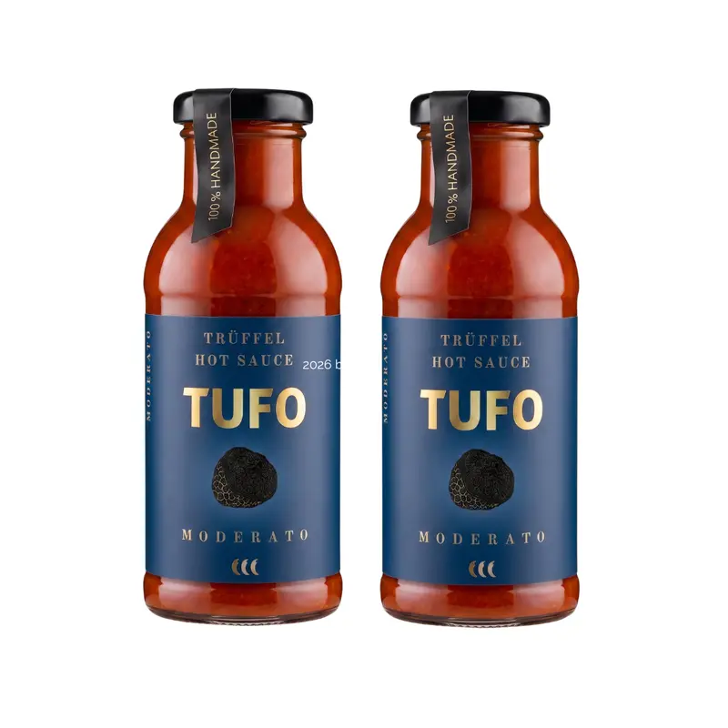 2 x TUFO Trüffel Hot Sauce "MODERATO" (2x 250 ml)