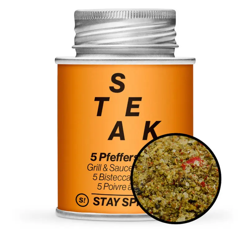 5 Pfeffersteak - Grill & Saucengewürz