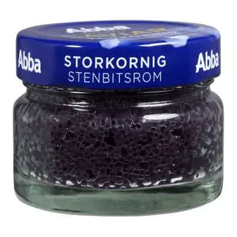 Abba Caviar Svart Storkorning Stenbitsrom - Black Lumpfish Roe 80g