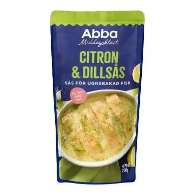 Abba Citron & Dillsås för ugnsbakad lax - Lemon and Dillsauce for Salmon 250 g