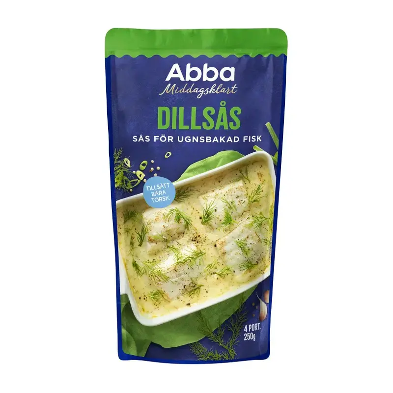Abba Dillsås för ugnsbakad torsk - Dillsauce for baked cod 250g
