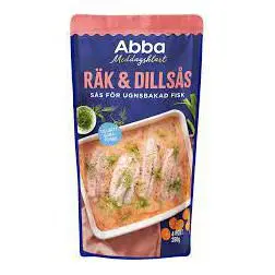 Abba Räk & dillsås för ugnsbakad torsk - Shrimp & Dillsauce for baked cod 250g