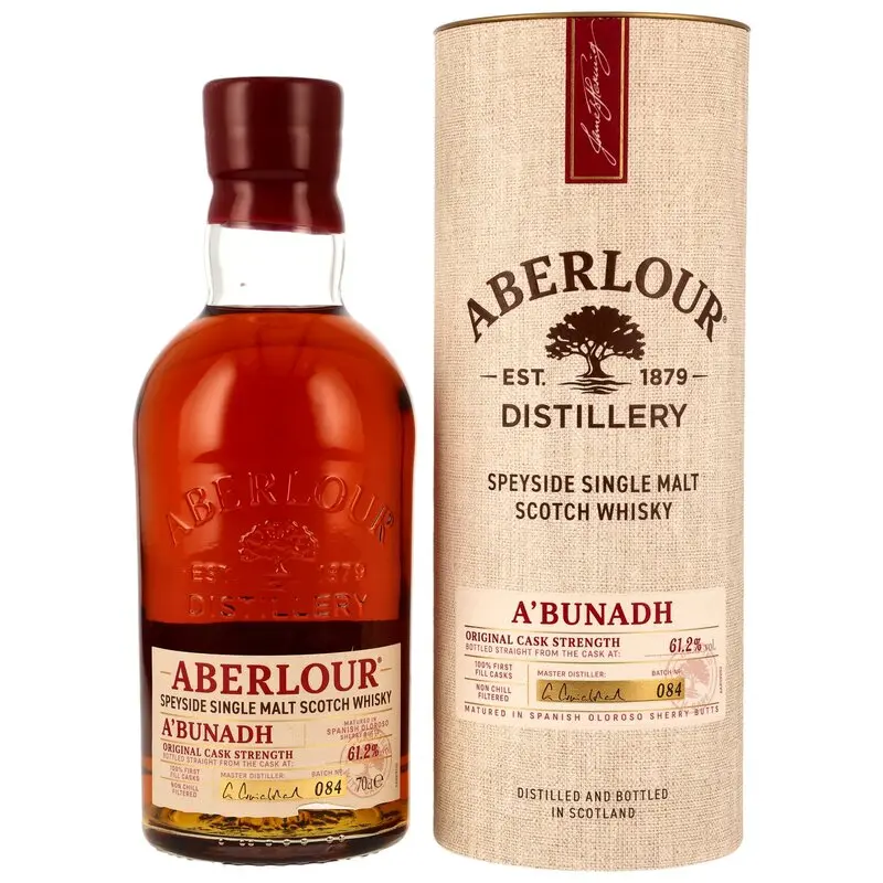 Aberlour a´ bunadh Batch 084 - 1st Fill Oloroso Sherry Butts - 61,2%