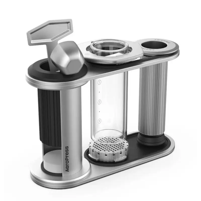 AeroPress Edelstahl-Organizer – Hochwertige Aufbewahrung für deine Kaffeestation