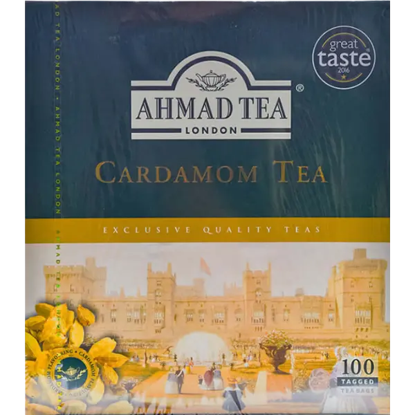 Ahmad Cardamom Tea 100 Tea Bags – 200 g