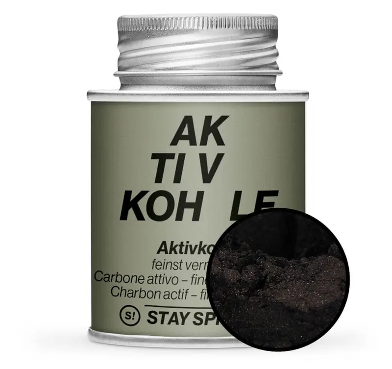 Aktivkohle, Lebensmittelecht