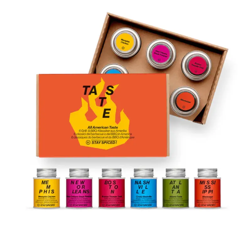 ALL AMERICAN TASTE | Gewürze Set | 6er Geschenkbox