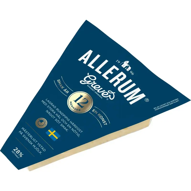 Allerums Grevé 12 mån 28% - Matured for 12 months Cheese 670g