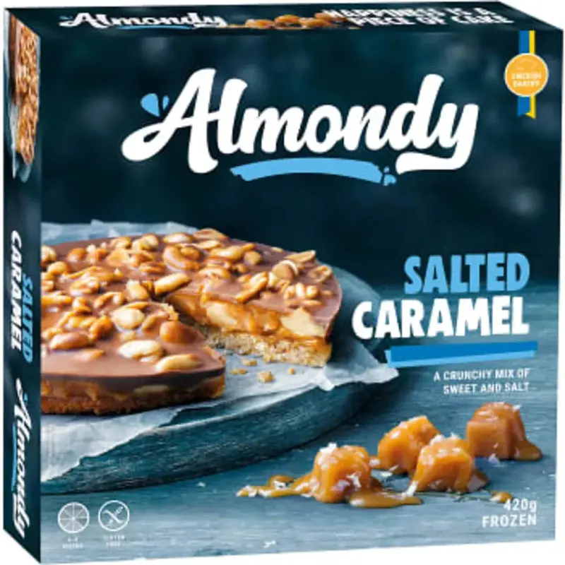 Almondy Salted Caramel - Almond cake Frozen Gluten-free - 420 g