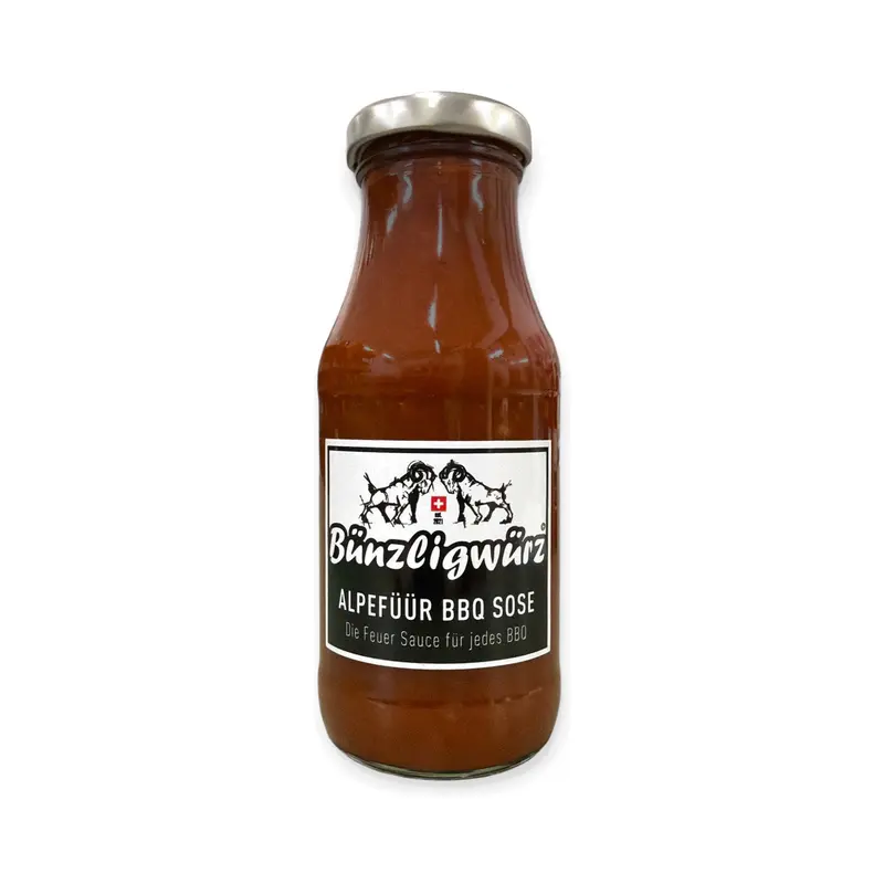 Alpefüür BBQ Soose mit rauchigem Chili-Kick