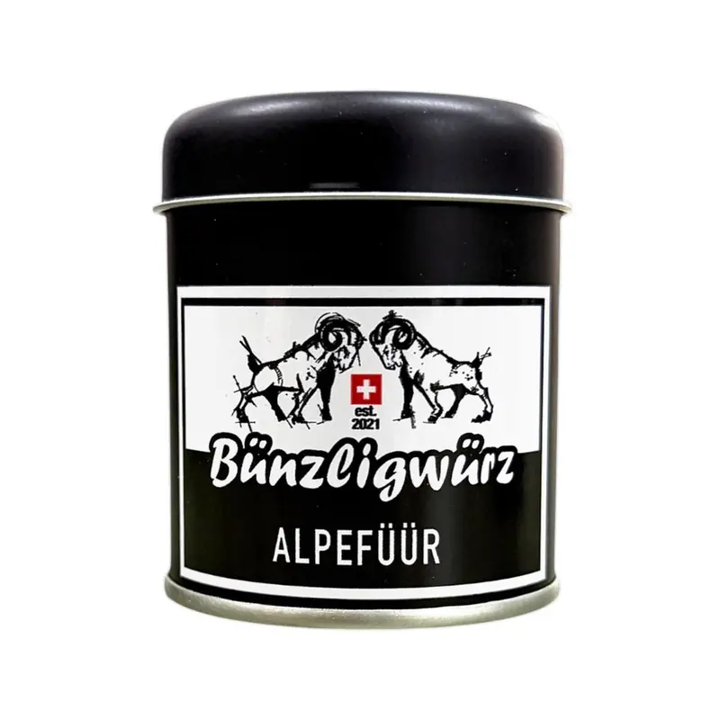 Alpefüür Gwürz für Fleisch, Käse und Gemüse