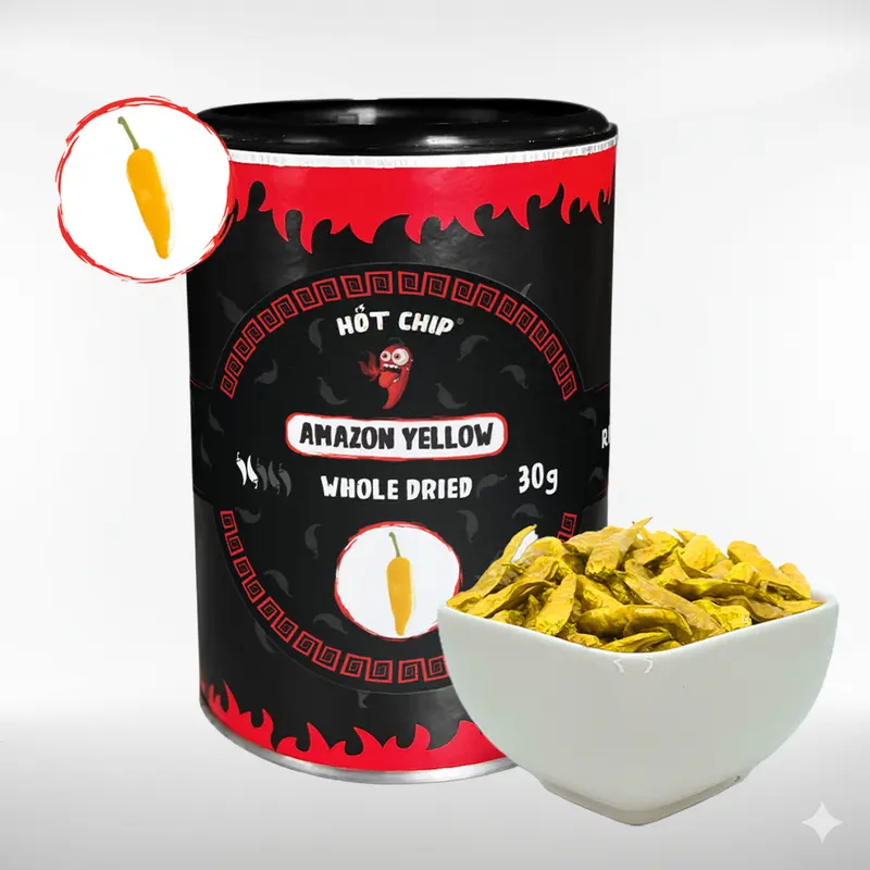 Amazonas Yellow Chilis | sehr scharf, aromatisch | getrocknet | 30 g