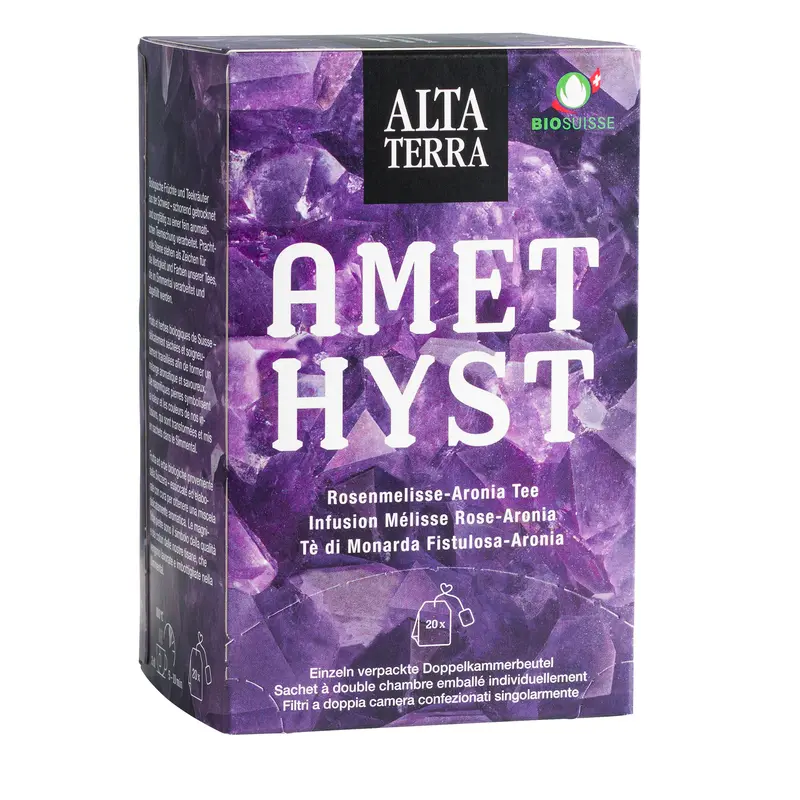 Amethyst Bio Tee Rosenmelisse Aronia