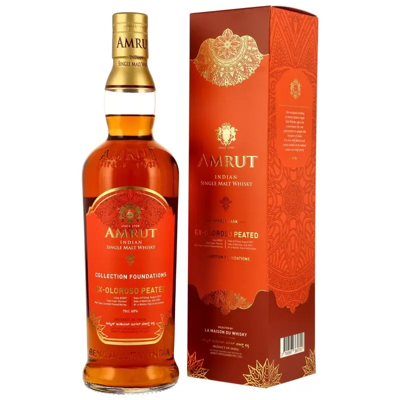 Amrut 2017/2024 - 6 y.o. - Peated Oloroso Cask #3507 Foundations