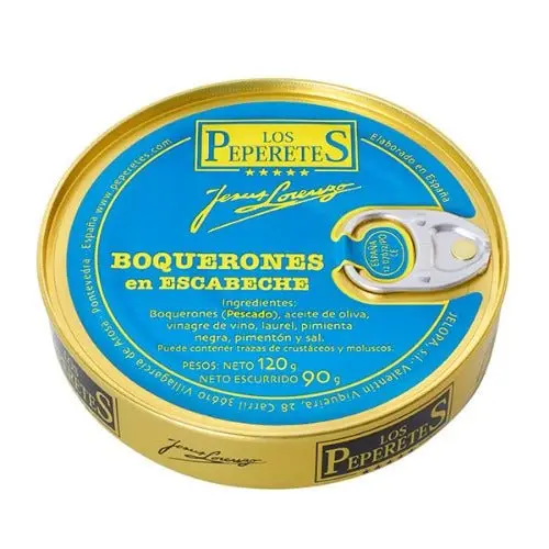 Anchois non salés à l’escabèche