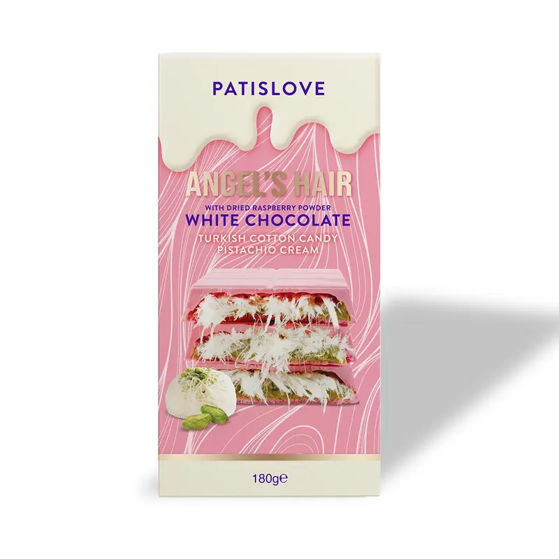 Angel’s Hair White Chocolate Turkish Cotton Candy Pistachio Cream, 180g