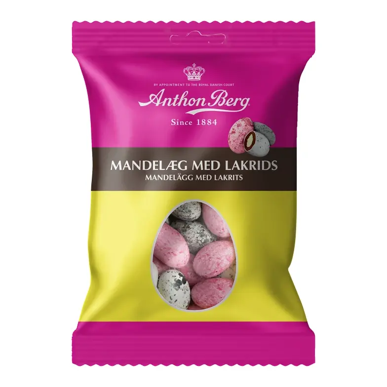Anthon Berg Mandelägg Lakrits -  Almond Eggs Liquorice 80g