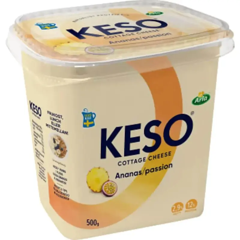 Arla Keso Ananas Passion 2,9% - Cottage Cheese Pineapple Passion - 500 g