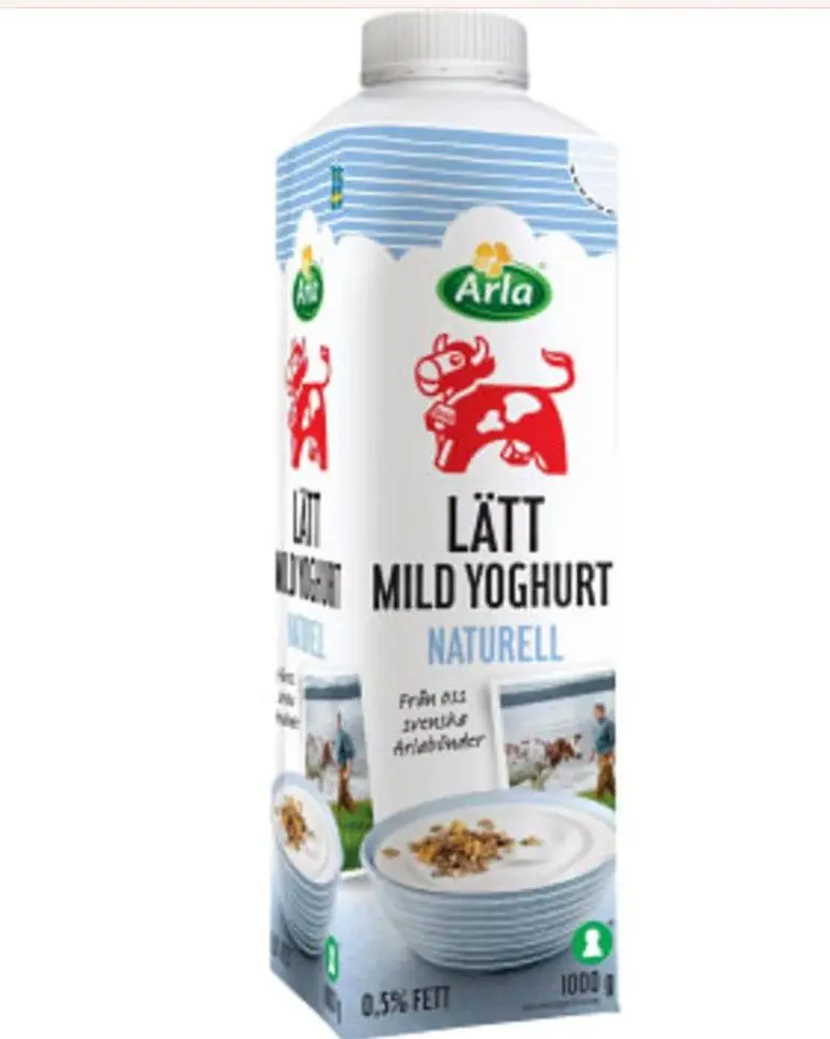 Arla Lättyoghurt Naturell Mild 0,5% 1000g