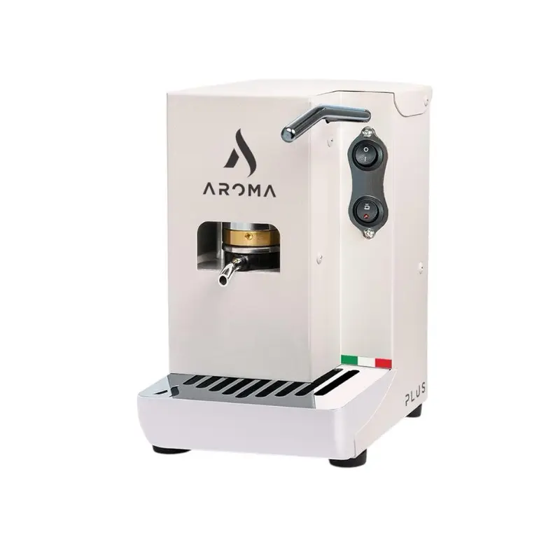 Aroma Kaffeemaschinen Plus Weiss Espresso mit E.S.E.-Pads