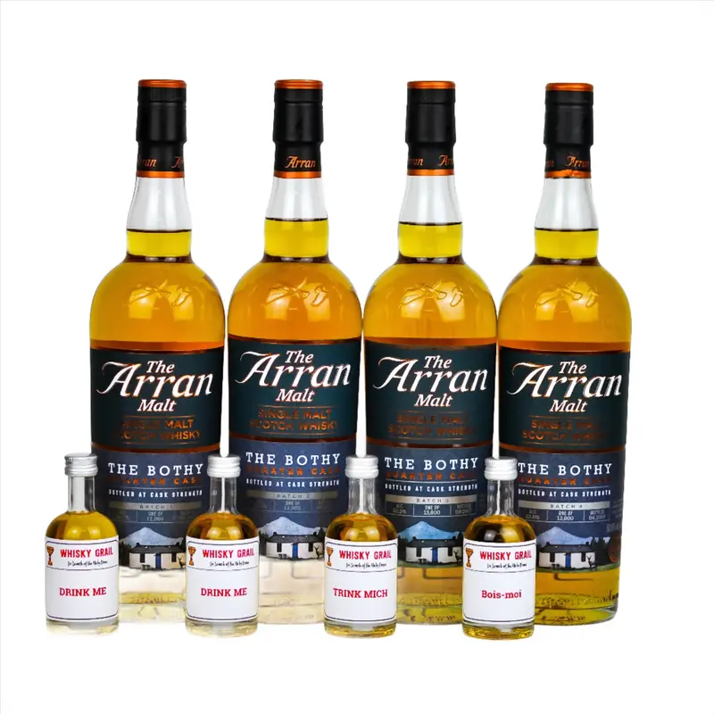 Arran The Bothy Quarter Cask Whisky Set (Batch 1-4)