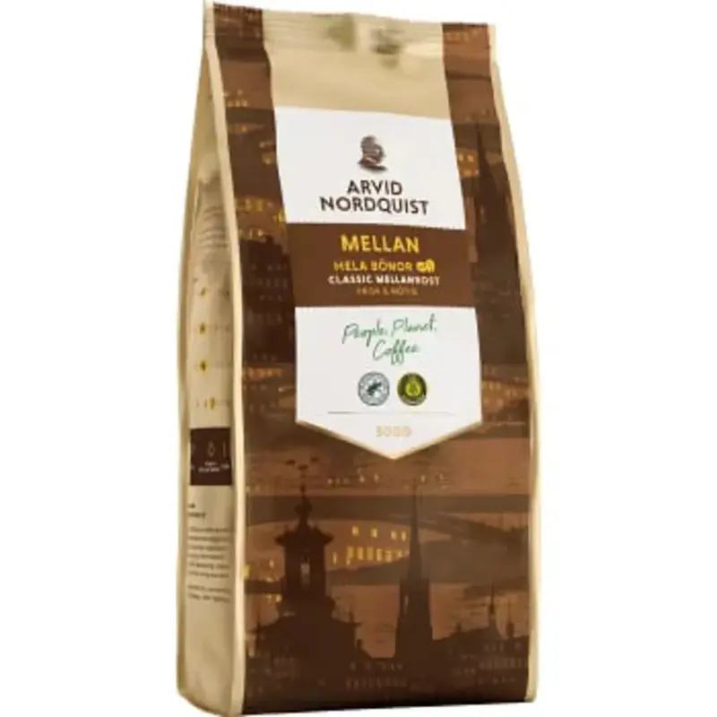 Arvid Nordquist Kaffe Mellan Hela bönor - Coffee Mellan Whole beans - 500g