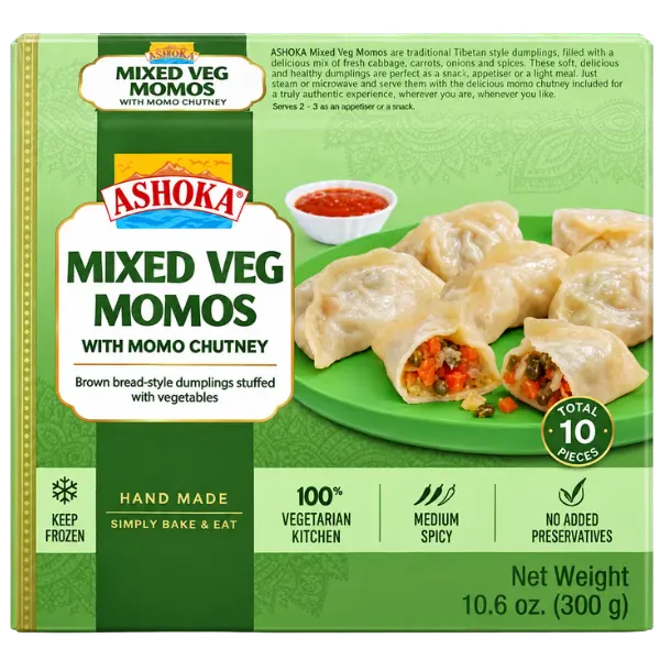 Ashoka Momo Vegetables 10 Pcs – 300 g