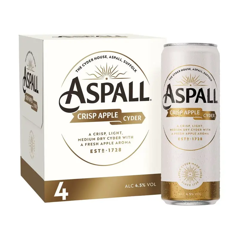 Aspall Cyder cans 4 x 330ml 4.5%
