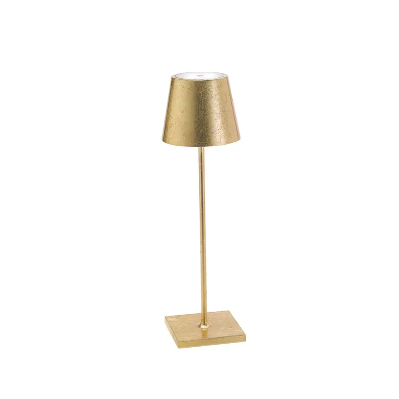 Aufladbare Tischlampe H38cm gold