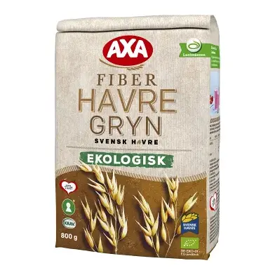 AXA Fiber Havregryn Ekologisk - Fiber Oats 800 g