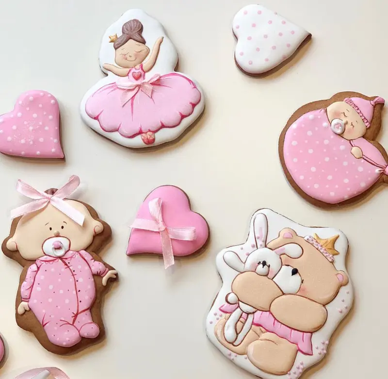 Babyshower set aus 10 Cookies