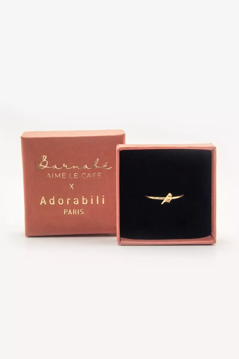 Bague ajustable mésange