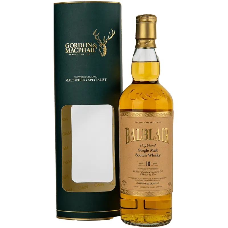 Balblair 10 Year Gordon & Macphail (Sherry & Bourbon Cask) Single Malt Whisky 43%