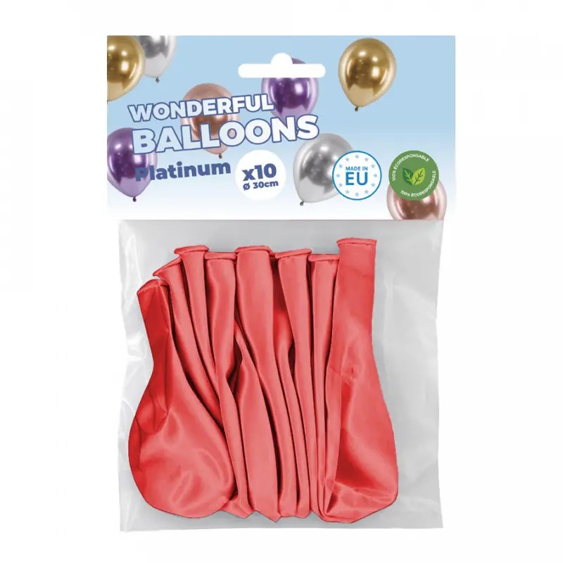 Ballon de Baudruche Rouge 10pce