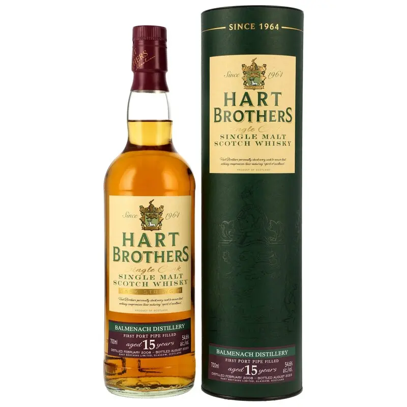 Balmenach 2008/2023 - 15 y.o. - 1st Fill Port Pipe - Hart Brothers