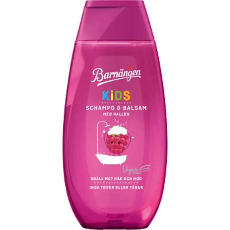 Barnängen Schampo & Balsam Hallon  - Shampoo & Conditioner Raspberry -  250ml