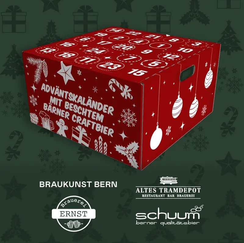 Bärner Craftbier Adventskalender - 4 Brauereien, 25 Biere!