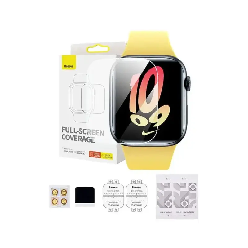 Baseus 41mm Schutzfolie kompatibel mit Apple Watch 7/8