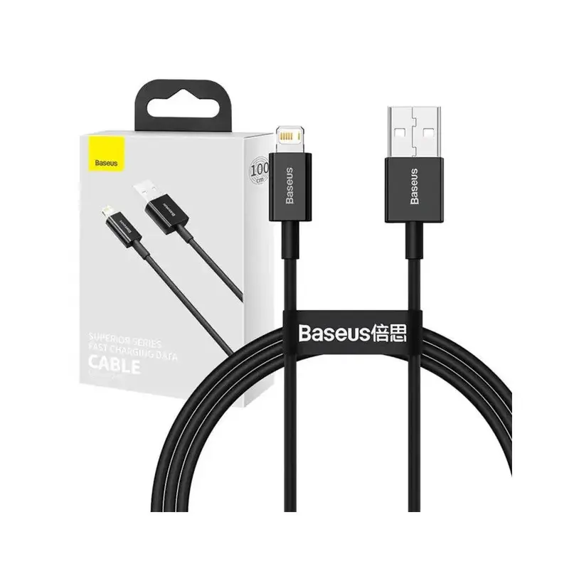 Baseus Superior Series Kabel USB auf iP 2,4A 1m (schwarz)