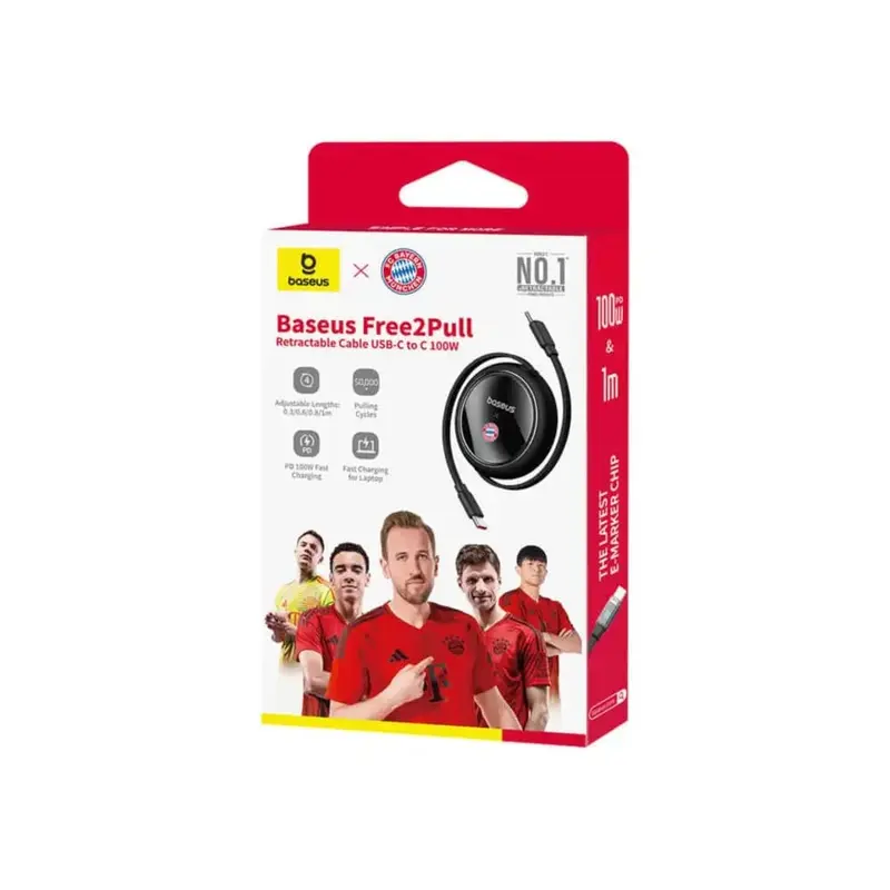 Baseus USB-C to USB-C 100W Ladekabel (schwarz) Bayern Edition