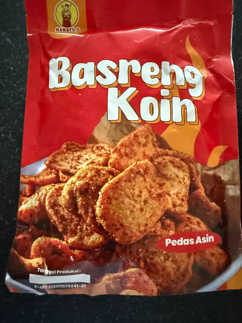 Basreng Koin Mama Fuji Pedas Asin