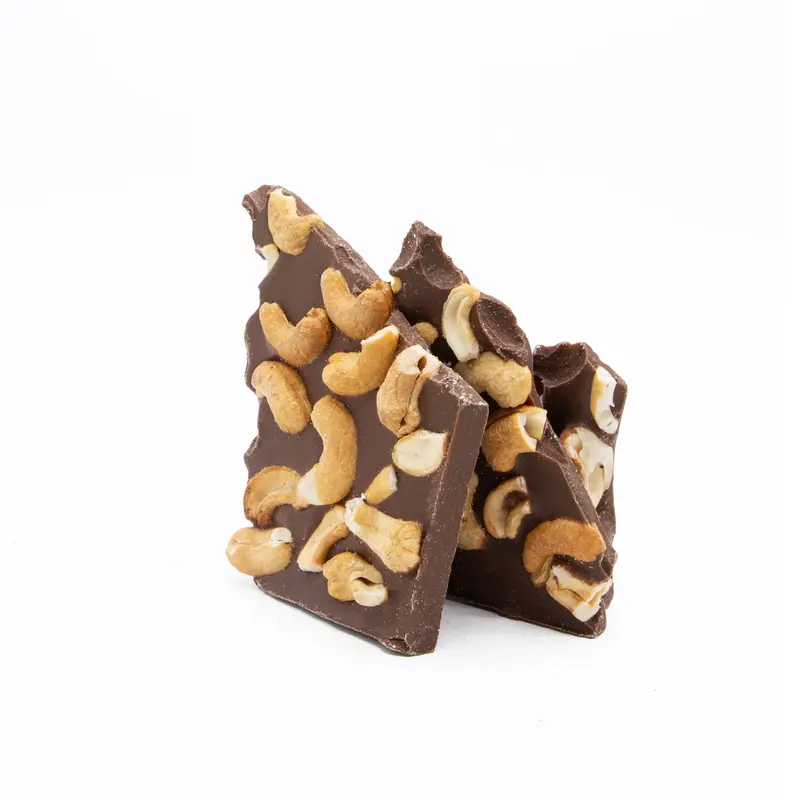 Bean to Bar - Vollmilch Bruchschokolade mit King Cashews