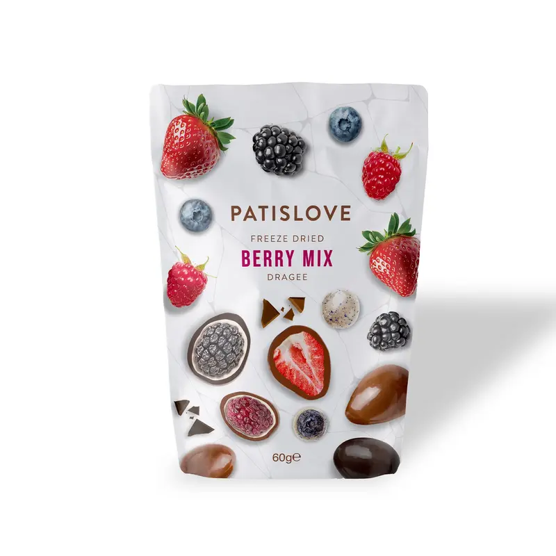 Beeren-Mix Dragées gefriergetrocknet in Schokolade | 60g