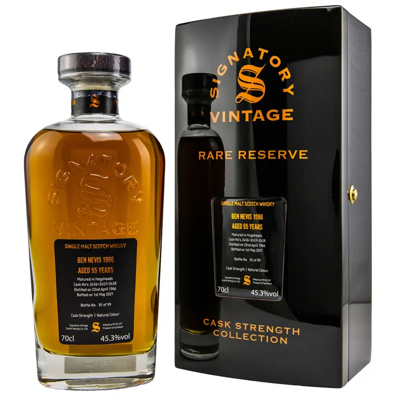 Ben Nevis 1966 Rare Reserve 55 y.o. - Signatory #2456+2457+2458