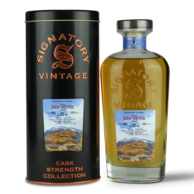 Ben Nevis - 1998 - 2021 - 22y - Refill Butt - Cask Strength Collection - Waldhaus am See Label