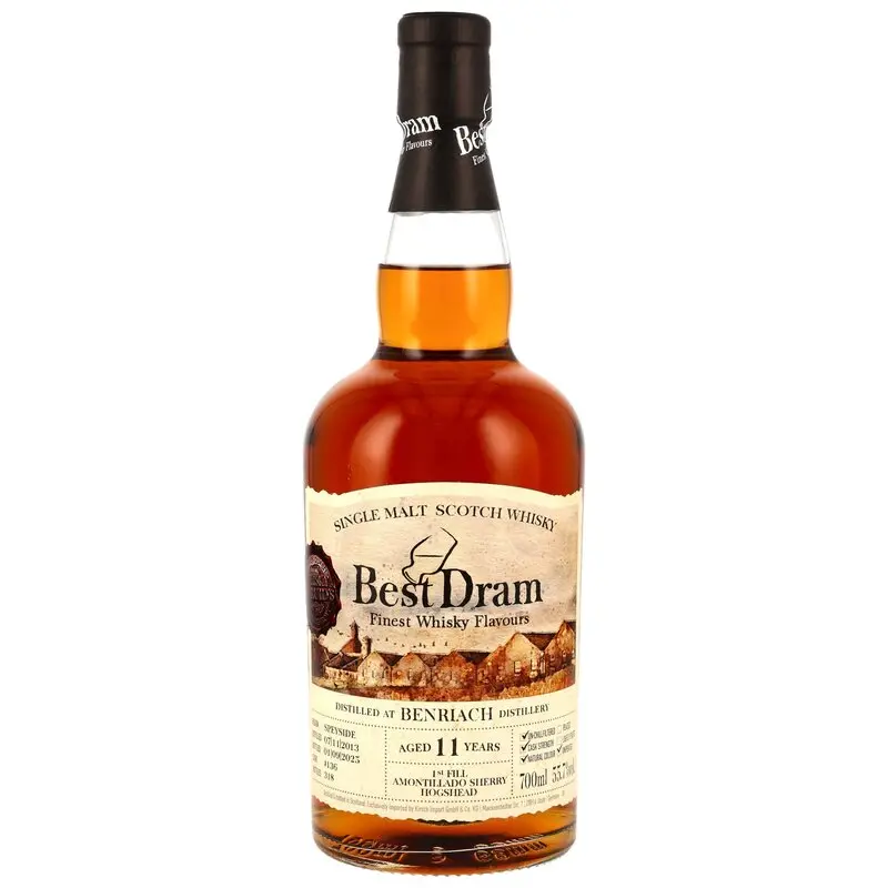 Benriach 2013/2025 - 11 y.o. - 1st Fill Amontillado Sherry Hogshead #136 (Best Dram)