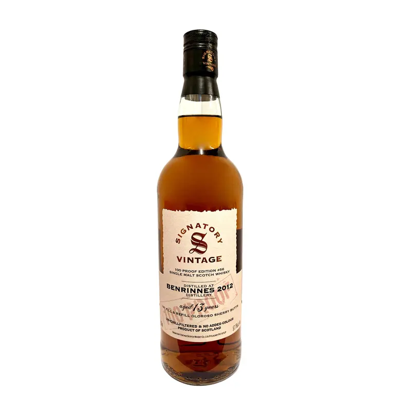 Benrinnes 13 Years 2012 100 Proof Signatory Vintage