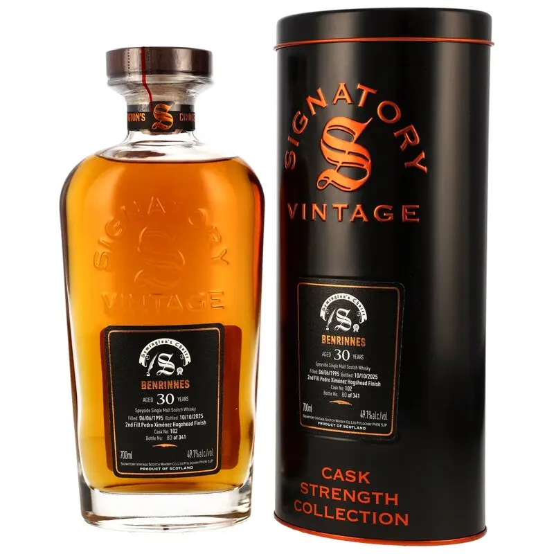 Benrinnes 1995/2025 - 30 y.o. - 2nd Fill PX Cask Finish #102 - Signatory Symingtons Choice