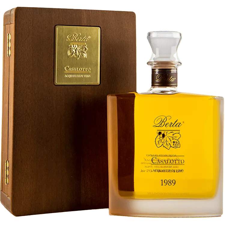 Berta Grappa Casalotto mit Holzkiste 43%